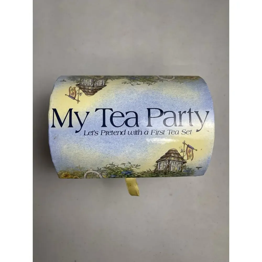 Vintage Kim Jacobs My Tea Party Ceramic Set Morning Glory House Miniature New